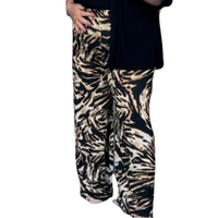 ROCKTHOSECURVES BOLD TIGER PRINT WIDE LEG PALAZZO TROUSERS