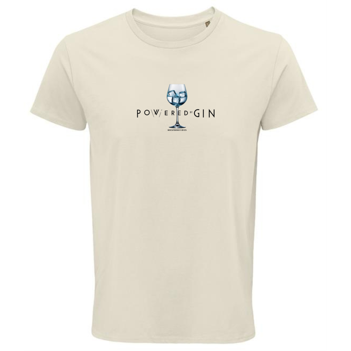 POWERED BY GIN ROUND NECK T-SHIRT