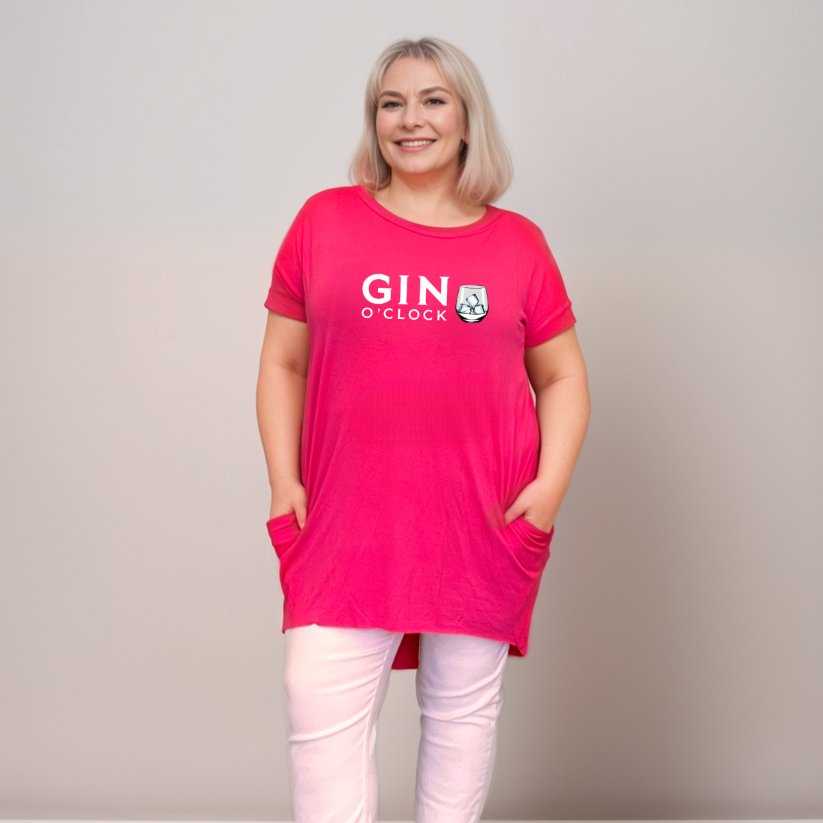 GIN O'CLOCK LONG POCKET T-SHIRT