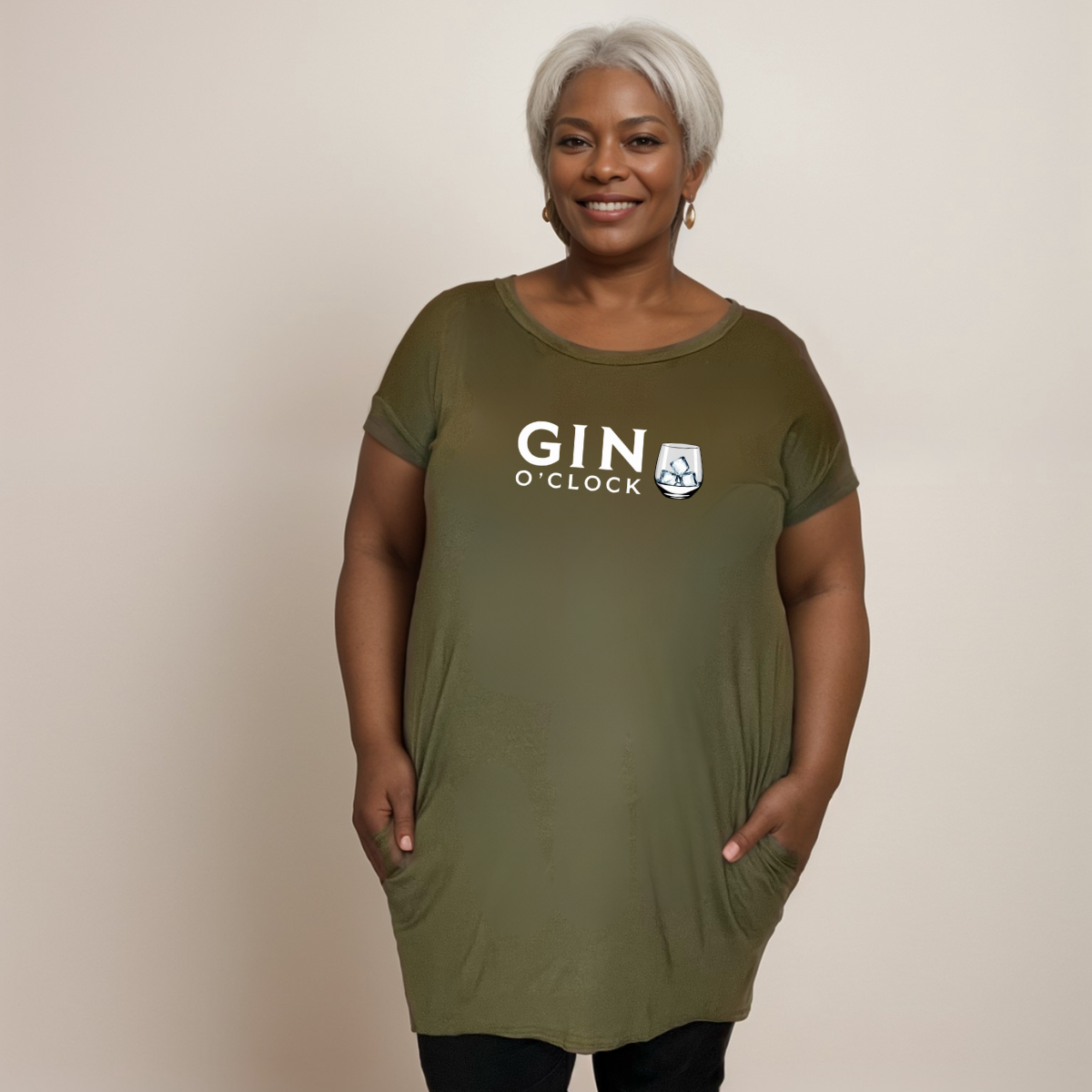 GIN O'CLOCK LONG POCKET T-SHIRT