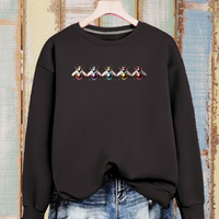 Cotton Sweatshirt with 5 Multi Coloured Bees