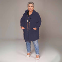 ROCKTHOSECURVES OVERSIZED POCKET FRONT COAT