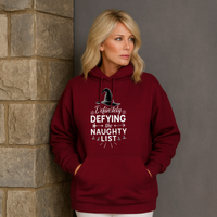 Defying the Naughty List Oversized Cotton Long Hoodie
