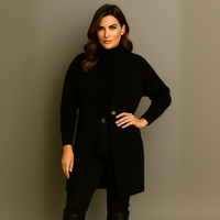 Single Button Knitted Cardigan