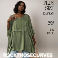 ROCKTHOSECURVES OVERSIZED LONG LENGTH KAFTAN / BLOUSE