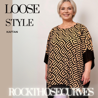 Oversized Soft Stretchy Kaftan with Panel Edging