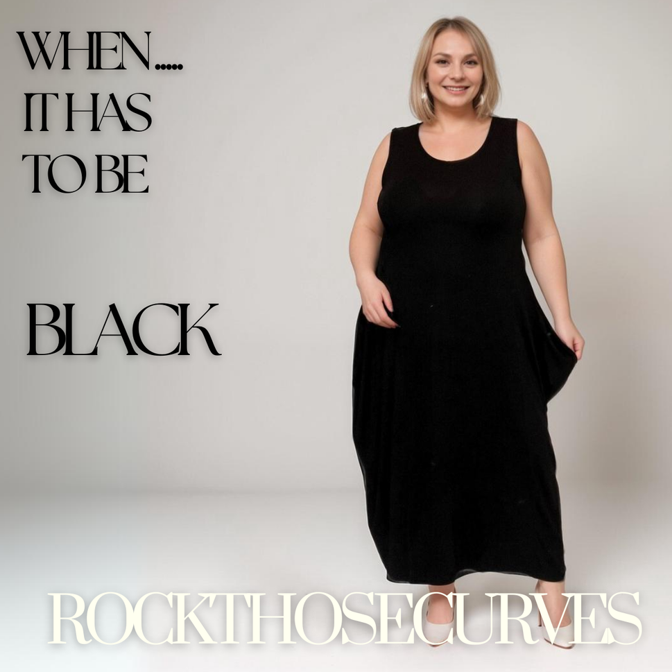 ROCKTHOSECURVES SLEEVELESS T-SHIRT DRESS SUMMER CASUAL STYLE