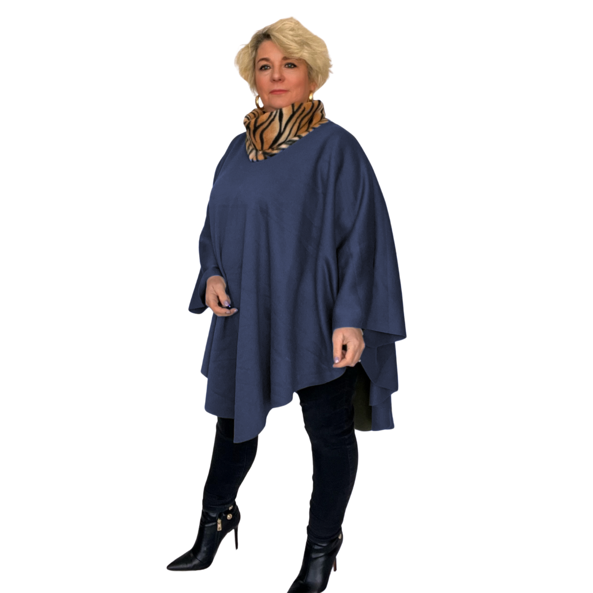 Polo neck poncho sales jumper