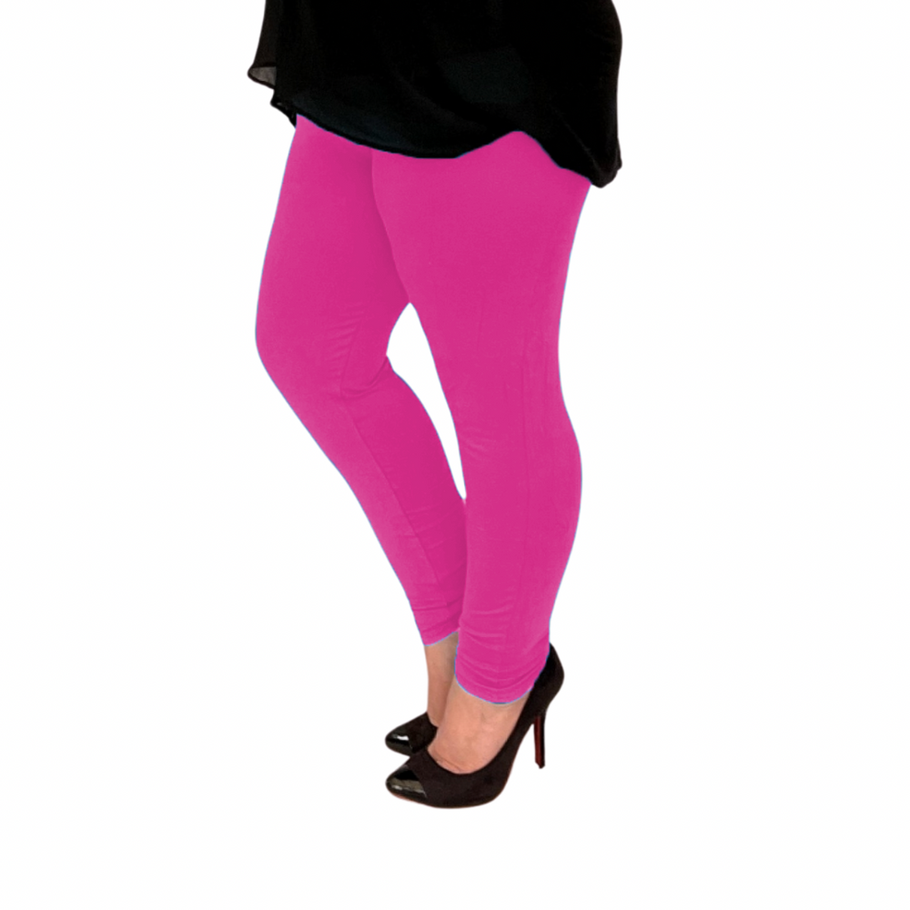 High waist plain leggings