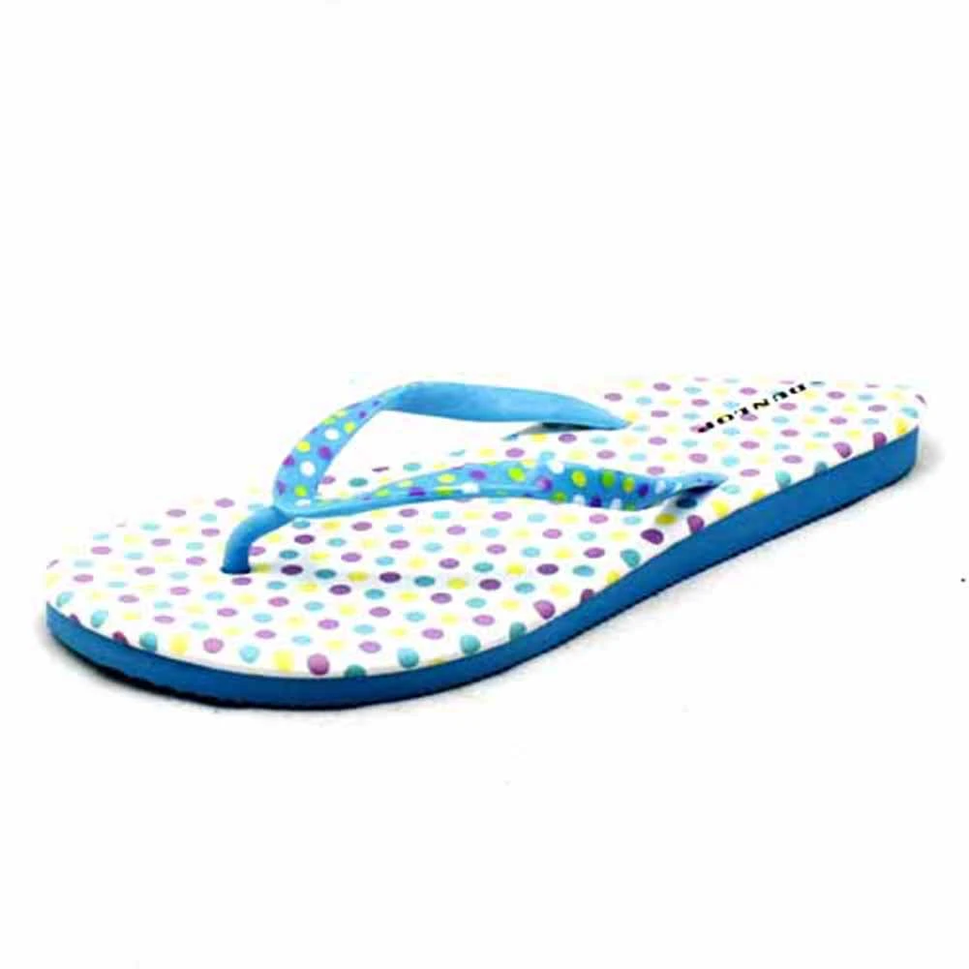 DUNLOP SPOTTY FLIP FLOPS SANDALS BEACH SHOESTURQUOISE / UK 3