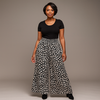 Elasticated Waist Pocket Palazzo Trousers