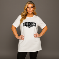 Undiagnosed Plain Short Sleeve Long Length Cotton T-Shirt