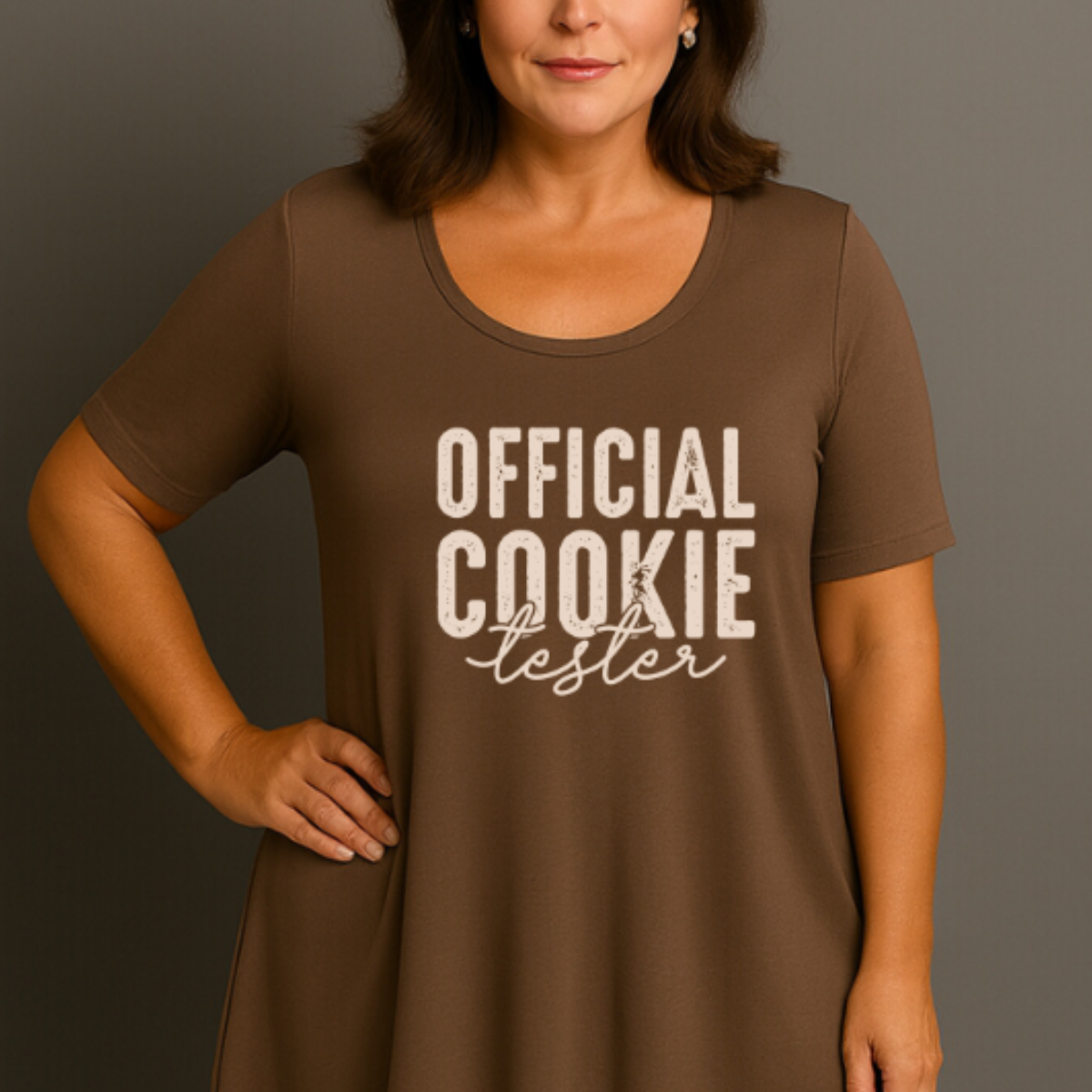 Official Cookie Tester Hanky Hem Swing Top