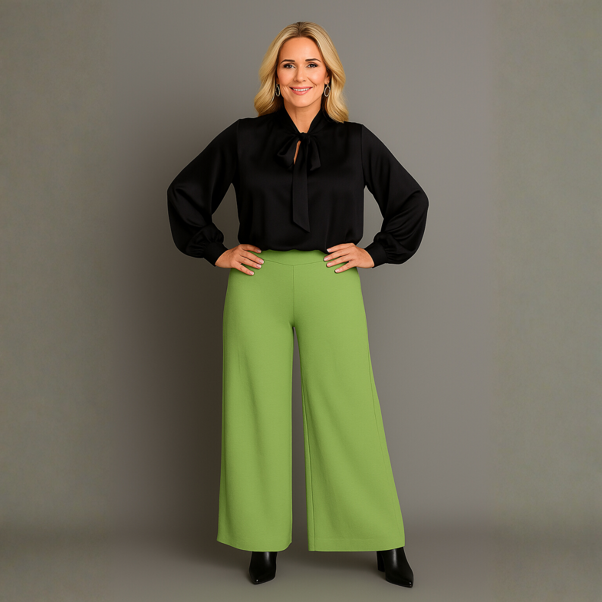 Wide Leg High Waist Palazzo Trousers