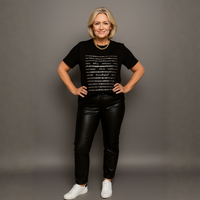 Sequin Self Confidence Longer length tshirt