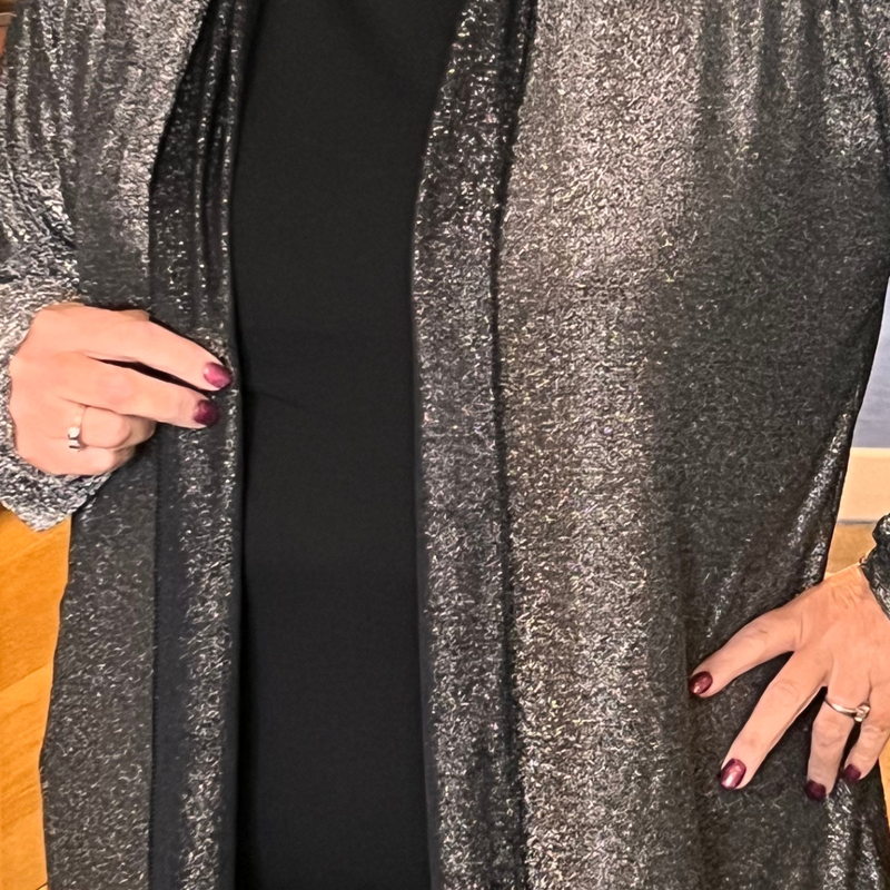 Shimmer Roll Neck Evening Jacket