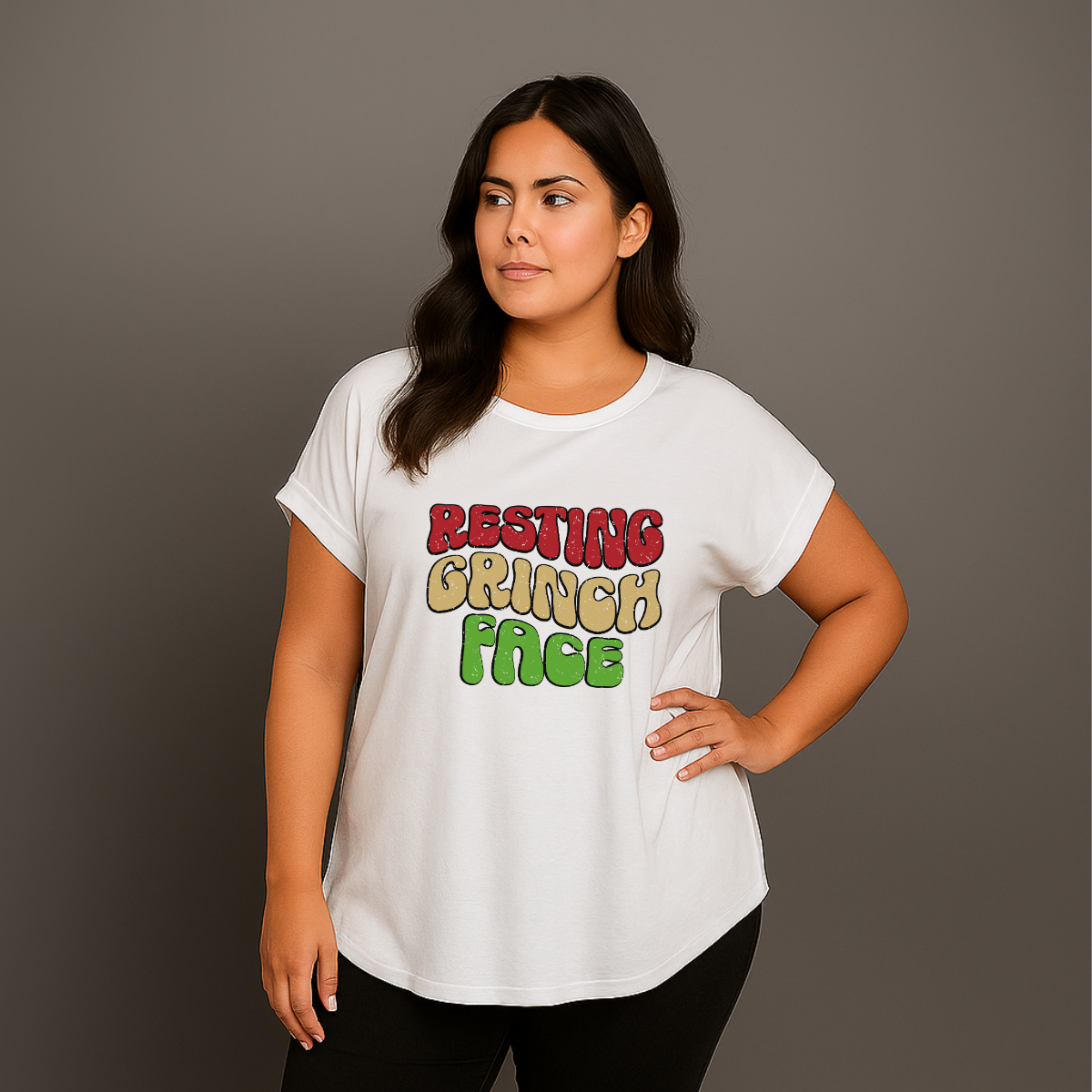 Resting Grinch Face Christmas T-shirt