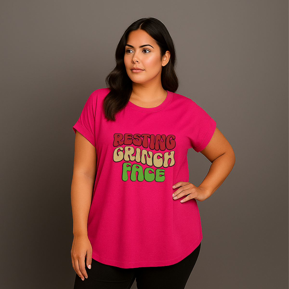 Resting Grinch Face Christmas T-shirt