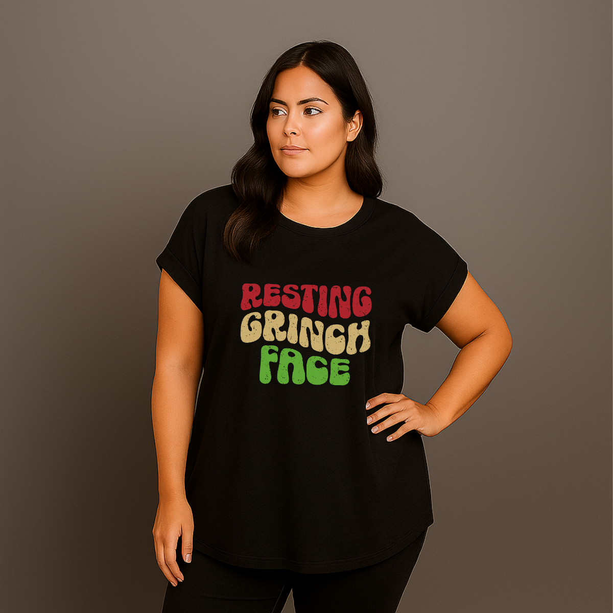 Resting Grinch Face Christmas T-shirt