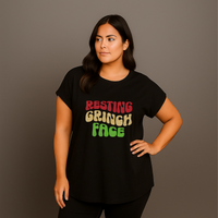 Resting Grinch Face Christmas T-shirt