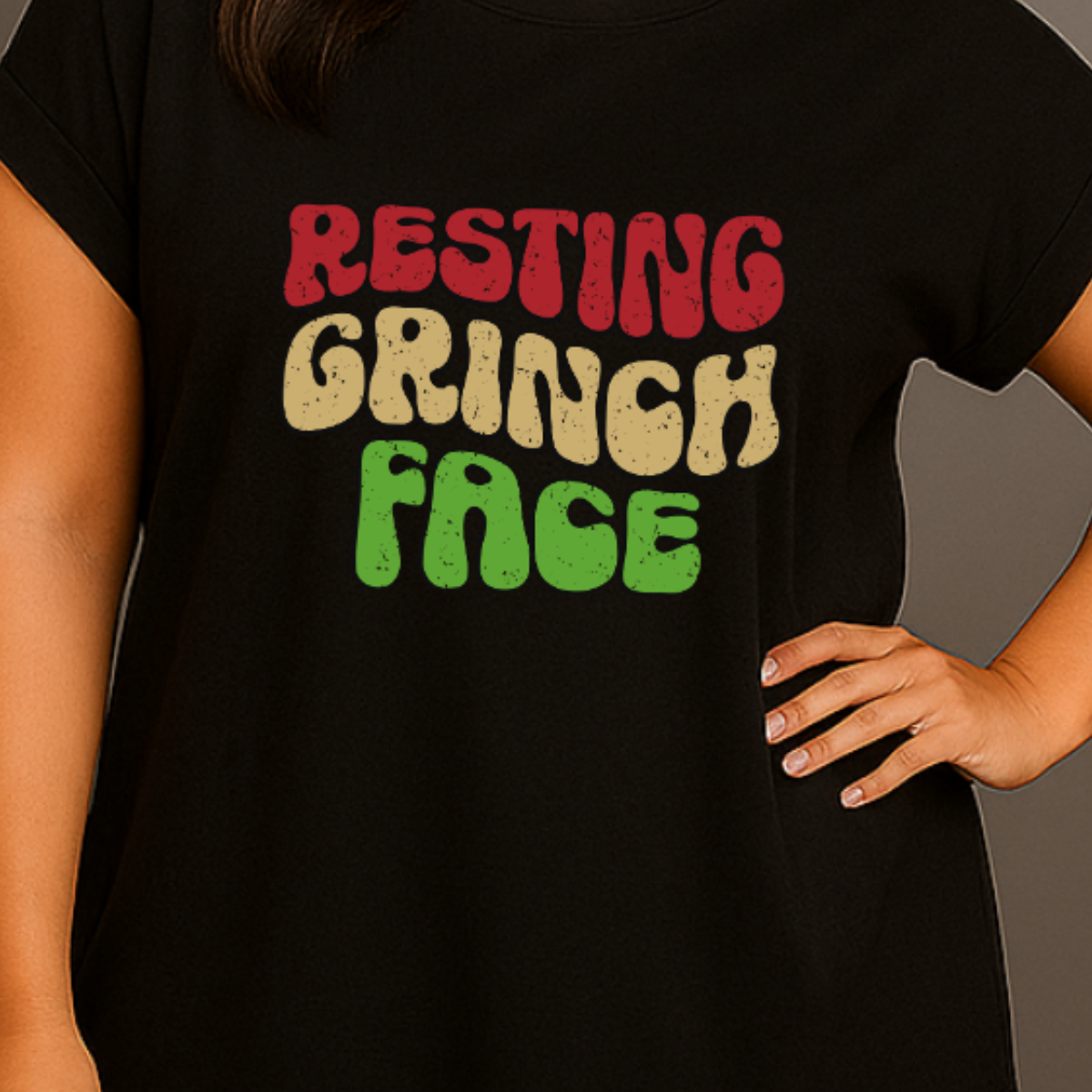 Resting Grinch Face Christmas T-shirt