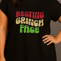 Resting Grinch Face Christmas T-shirt