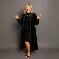 Velvet Shimmer Edge Panel Party / Evening Jacket