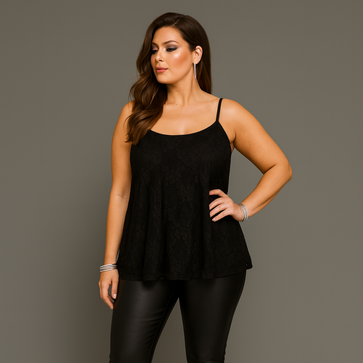 Strappy Lace Cami Top / Swing Vest