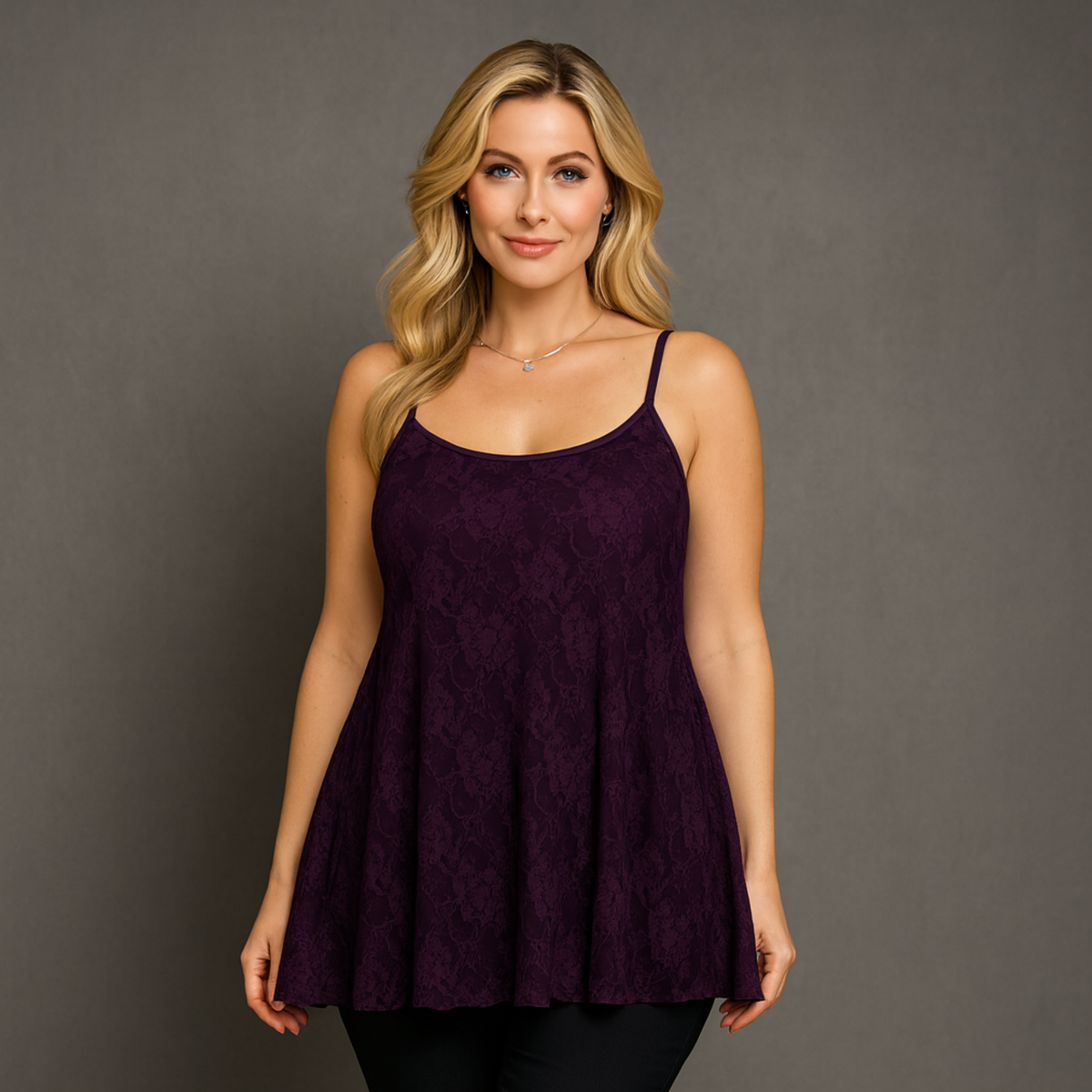 Strappy Lace Cami Top / Swing Vest