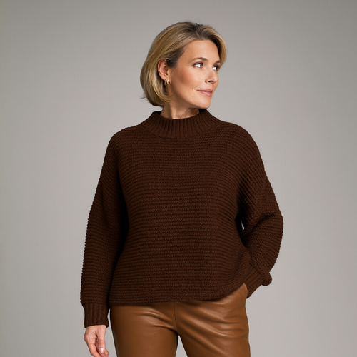 Chunky Knit Turtle Neck Jumper