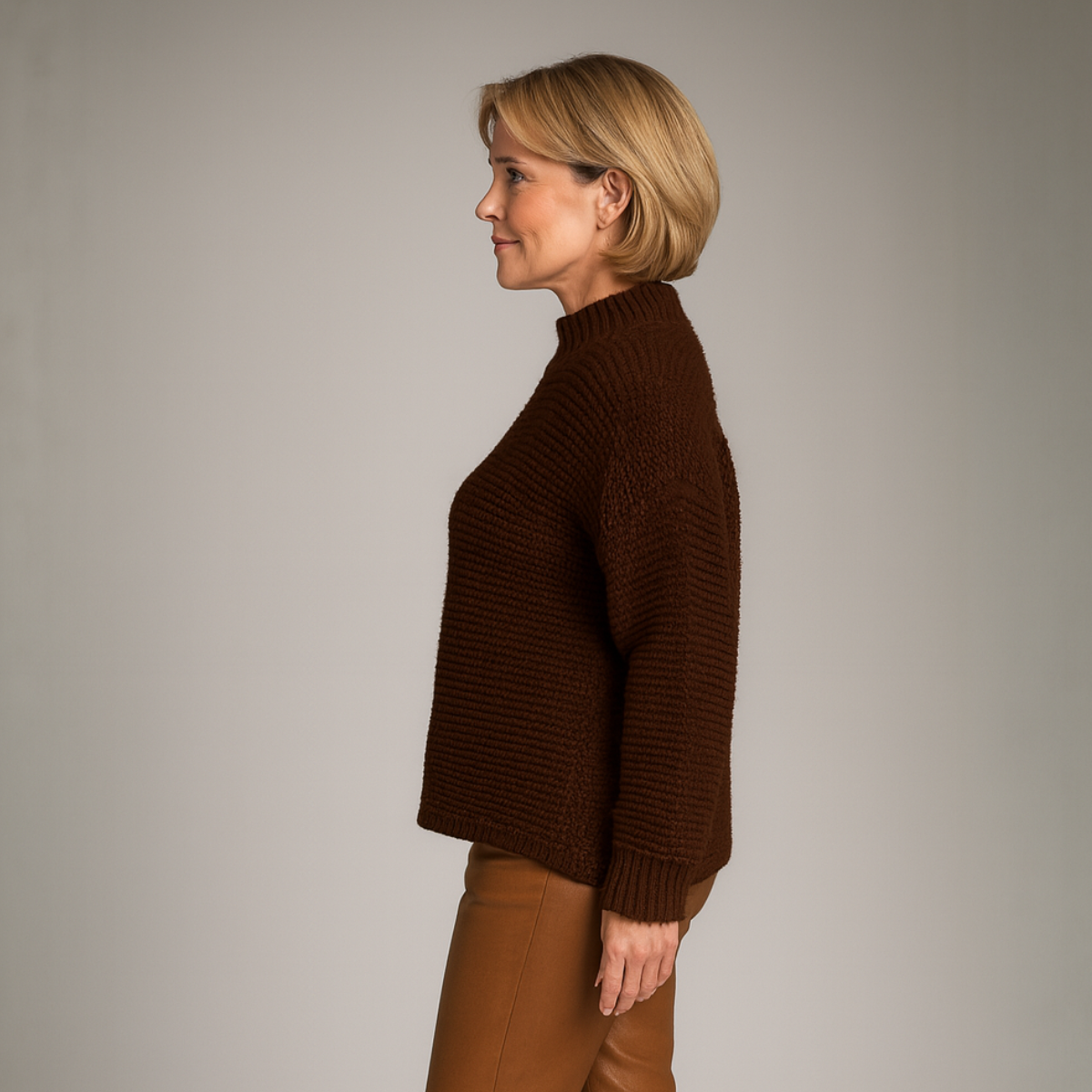 Chunky Knit Turtle Neck Jumper