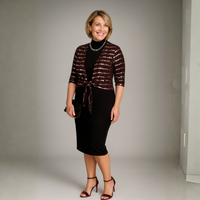 Sparkly Sequin 1/2 Sleeve Bolero / Shrug