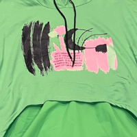 Paint Splash Dress With Over Top and Hood