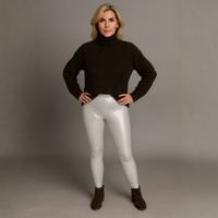 Wetlook High Rise Stretchy Leggings