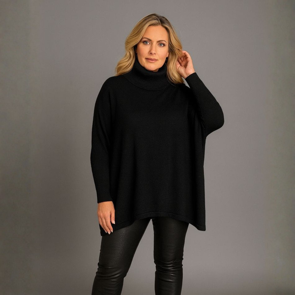 Polo Neck Super Soft Oversized Jumper