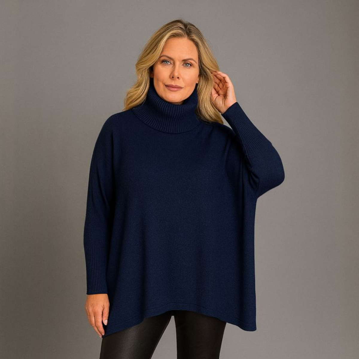 Polo Neck Super Soft Oversized Jumper