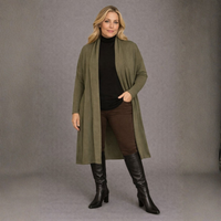 Super Soft Lightweight Roll Neck Duster Cardigan