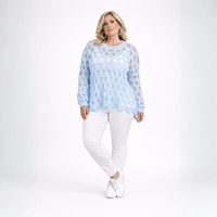 Luxury Scallop Hem Jumper with Holes