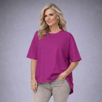 Premium Cotton dipped hem T-shirt