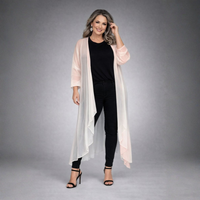 Chiffon Long Length Waterfall Jacket