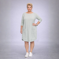 Super Soft Jumper Dress with Button Back