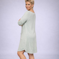 Super Soft Jumper Dress with Button Back