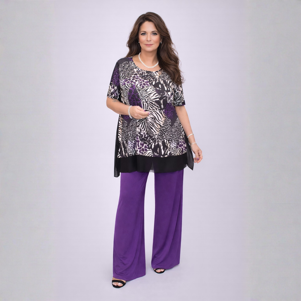 2 Piece Palazzo Trouser & Long Top Set