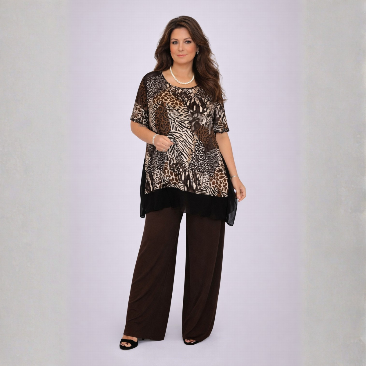 2 Piece Palazzo Trouser & Long Top Set