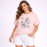 Oversized T-shirt with Love Print