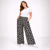 Elasticated Waist Pocket Palazzo Trousers