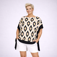 Oversized Soft Stretchy Kaftan with Panel Edging