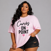 Long T-Shirt with “Curves On Point”