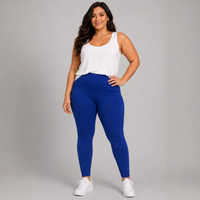 High Waisted Plain Leggings