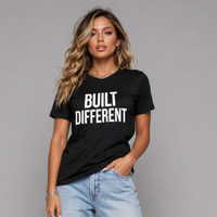 Long Cotton T-shirt with Built Different Logo